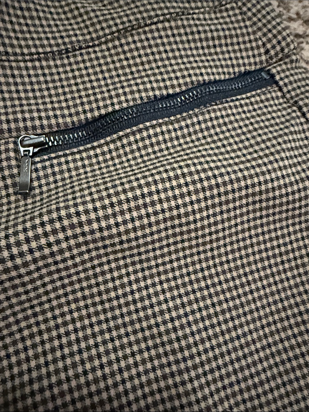 Candie's Light Blue Pinstriped ankle Pants and Brown houndstooth ankle pants - Picture 4 of 6